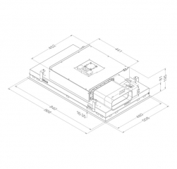 NOVY Pureline Pro Compact 6910 Deckenhaube, 90 cm, Edelstahl, mit 5 Jahren Garantie