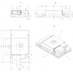 NOVY Pureline Pro Compact 6920 Deckenhaube, 120 cm, Edelstahl, mit 5 Jahren Garantie