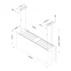 NOVY Mood 7550 Inselhaube, weiss, 108 cm, mit 5 Jahren Garantie