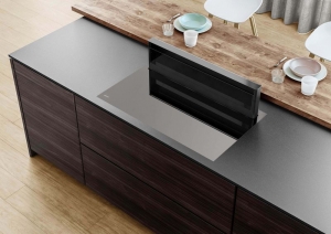 NOVY Panorama Pro 1821 Muldenl�fter mit Induktionskochfeld, schwarz, 88 cm, mit 5 Jahren Garantie