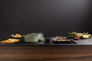 NOVY Easy Pro 1851 Muldenl�fter mit Induktionskochfeld, schwarz, 80 cm, mit 5 Jahren Garantie