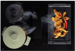 NOVY Easy Pro 1851 Muldenl�fter mit Induktionskochfeld, schwarz, 80 cm, mit 5 Jahren Garantie