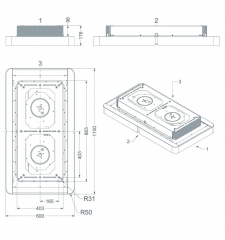 NOVY Cloud 230 Deckenhaube, 110 cm, weiss, mit 5 Jahren Garantie