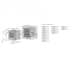 V-ZUG Combair V6000 60P, Backofen Pyrolyse, 2107300012, 10 JAHRE GARANTIE!