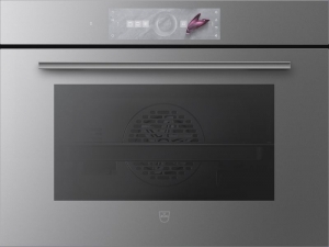 V-ZUG Combair V2000 45, Einbau-Backofen, Spiegelglas platinum, 2104800008, 10 JAHRE GARANTIE!