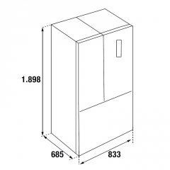 Kppersbusch FKG 9860.0 E, French door Khl-und Gefriergert 83 cm, Edelstahl-Look, mit 5 Jahren Garantie!