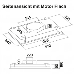 Falmec Nuvola 90 LED, Deckenhaube, 90 cm, Haubenkrper Edelstahl, mit 5 Jahren Garantie