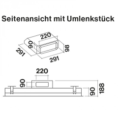 Falmec Nuvola 90 LED, Deckenhaube, 90 cm, Haubenkrper Edelstahl, mit 5 Jahren Garantie