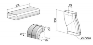 berbel Abluft-Set DL, inkl. S-Rohr, 1100063