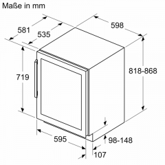 Neff KU9213HG0 N70, Unterbau Weinkhlschrank, EEK: G, mit 5 Jahren Garantie!