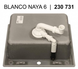 Blanco Naya 6 Silgranit PuraDur 2, Farbe schwarz, 525941