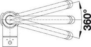 Blanco Mida-S schwarz matt, Armatur, Hochdruck Zugauslauf Schlauchbrause, 526653