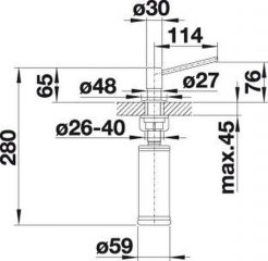 Blanco Torre Splmittelspender PVD Steel, 526430