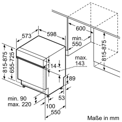 Constructa CG5IS03ITE, Geschirrspler teilintegrierbar, 60 cm, Gebrsteter Stahl, EEK: E, mit 5 Jahren Garantie!