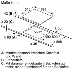 Constructa CX3HS601, Herd-/Kochfeld-Set, CH1K00050 + CM321052, EEK: A, mit 5 Jahren Garantie!