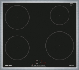 Constructa CA421256, Induktionskochfeld, 60 cm, Schwarz, Rahmen aufliegend, mit 5 Jahren Garantie!