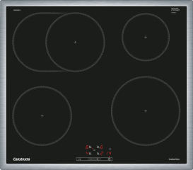 Constructa CM424055, Induktionskochfeld, herdgesteuert, 60 cm, Schwarz, mit Rahmen aufliegend, mit 5 Jahren Garantie!