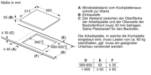 Constructa CM424055, Induktionskochfeld, herdgesteuert, 60 cm, Schwarz, mit Rahmen aufliegend, mit 5 Jahren Garantie!