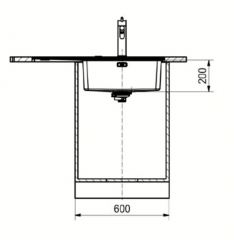 Franke Mythos MYX 211, Flachrand, Edelstahl gebrstet, Becken rechts, 127.0642.075