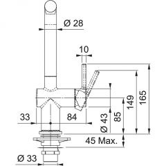 Franke Active L Window Auszugsbrause Einhebelmischer, Hochdruck, chrom, 115.0653.391