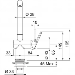 Franke Active L Window Auszugsbrause Einhebelmischer, Niederdruck, chrom, 115.0653.394