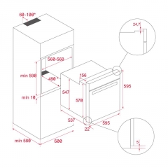 Teka HSP 635 P, Einbau-Backofen mit Pyrolyse, EEK: A+, 41566060 mit 5 Jahren Garantie!