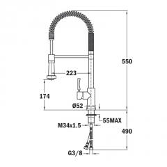 Teka INX 939, Hochdruck, Edelstahl, 749390200