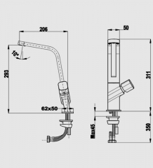 Teka ICO 915, Hochdruck, chrom, 116030009