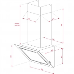 Teka DLV 98660 ST TOS, Wandhaube, Stone Grey Glass, 90 cm, 112930033, mit 5 Jahren Garantie!