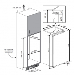 Teka TKI4 215 EU, Einbau-Khlschrank mit Gefrierfach, 122 cm, 113470003, mit 5 Jahren Garantie!