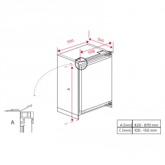 Teka TKI3 150 EU, Einbau-Khlschrank, 88 cm, 113470005, mit 5 Jahren Garantie!