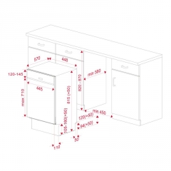 Teka DSI 44700, Geschirrspler integrierbar, 114310002, 5 JAHRE GARANTIE