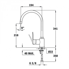 Teka SP 995, Hochdruck, chrom, 559950200