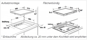 Kppersbusch KI 8550.0 SR, Induktion-Kochfeld 80 cm, rahmenlos, mit 5 Jahren Garantie!