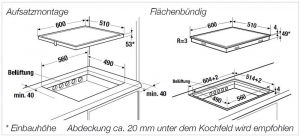 Kppersbusch KI 6550.0 SR, Induktion-Kochfeld 60 cm, rahmenlos, mit 5 Jahren Garantie!