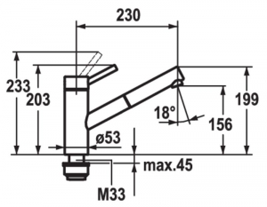 KWC Inox 3, Einhebelmischer Edelstahl, Hochdruck Schlauchbrause, 5022329