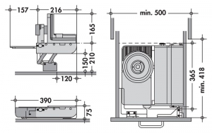 ritter MultiSchneider AES 72 SR-H, silbermetallic, Schneidgut rechts gefhrt, 1111030