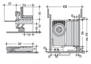 ritter MultiSchneider AES 72 SR, silbermetallic, Schneidgut rechts gefhrt, 1111044