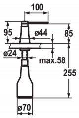 KWC Zoe, Splmittelspender schwarz matt, 5022254