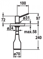 KWC Inox, Splmittelspender Edelstahl, 5022124