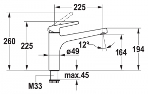 KWC Suno 1, Einhebelmischer chrom, Hochdruck, 5022226