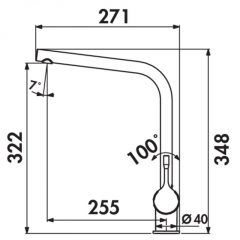 Ideal Standard Ceralook 1, Einhebelmischer chrom, Hochdruck, 5024116