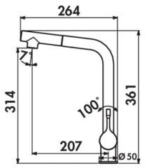 Ideal Standard Ceralook 2, Einhebelmischer chrom, Hochdruck Schlauchbrause, 5024120