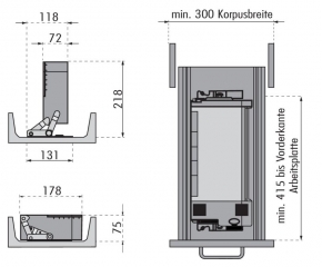 ritter Einbautoaster ET 10, Edelstahl schwarz, 1111045