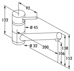 KLUDI Scope 1, Einhebelmischer chrom, Hochdruck, 5023084