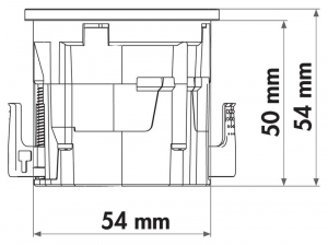 Naber Evoline One Doppel USB A+C, Steckdosenelement Ring Edelstahl gebrstet, 7053183