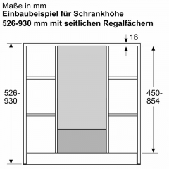 Constructa Kaminverlngerung 450 x 854 mm, schwarz, CZ51IBK1S1