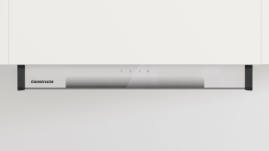 Constructa CD336670, Integrierte Designhaube, 60 cm, Klarglas, Mattschwarz, EKK: B, mit 5 Jahren Garantie!