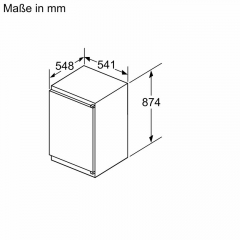 Constructa CK222NSE0, Khlschrank mit Gefrierfach integrierbar, 88 cm hoch, mit 5 Jahren Garantie!