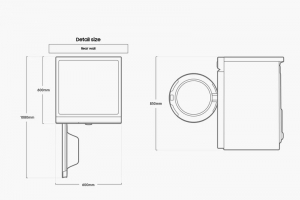 Samsung WW11BB744AGWS2 Waschmaschine weiss 85cm, mit 5 Jahren Garantie!